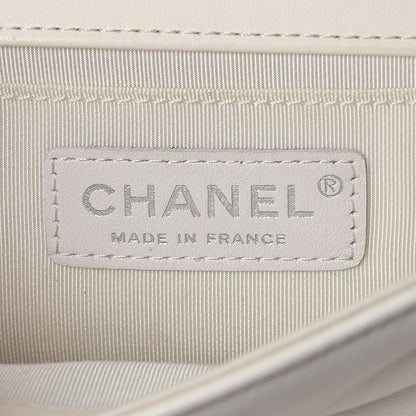 Chanel Lambskin Quilted Small Boy Flap Ivory 6 of 14