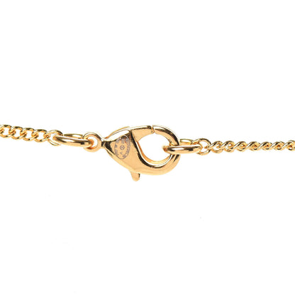 Chanel Metal CC Paris Button Necklace Gold 5 of 6