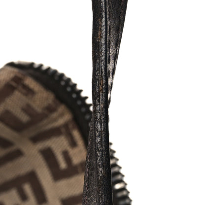 Fendi Zucchino Pochette Dark Brown 9 of 9