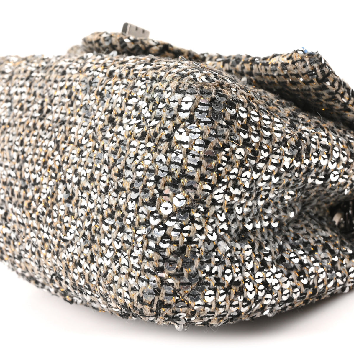 Chanel Tweed Sequin Mini Reissue Flap Grey Multicolor 10 of 10