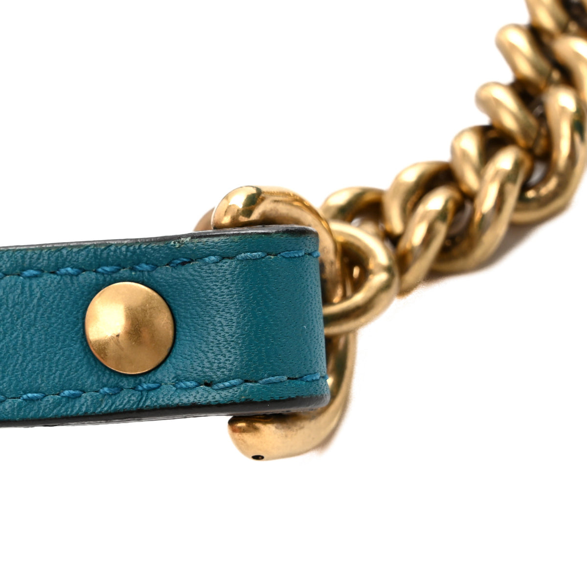 Velvet Matelasse Small GG Marmont Shoulder Bag Pavone Cyan