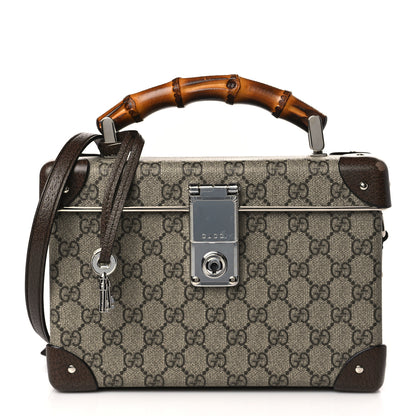 Gucci GG Supreme Monogram Globe-Trotter Beauty Case Brown 1 of 9