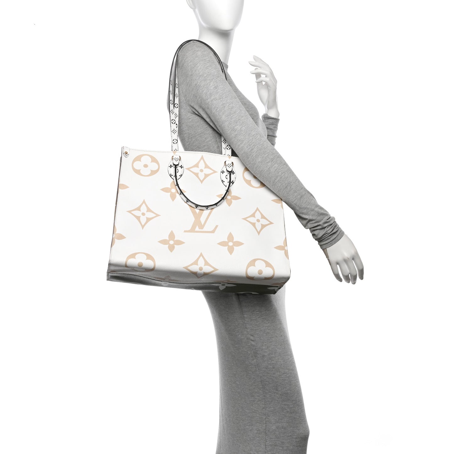 Monogram Giant Onthego GM Kaki Beige