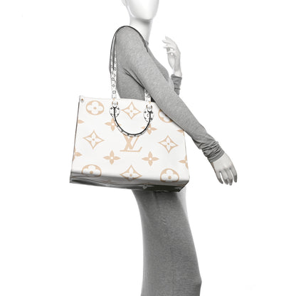 Louis Vuitton Monogram Giant Onthego GM Kaki Beige 2 of 11