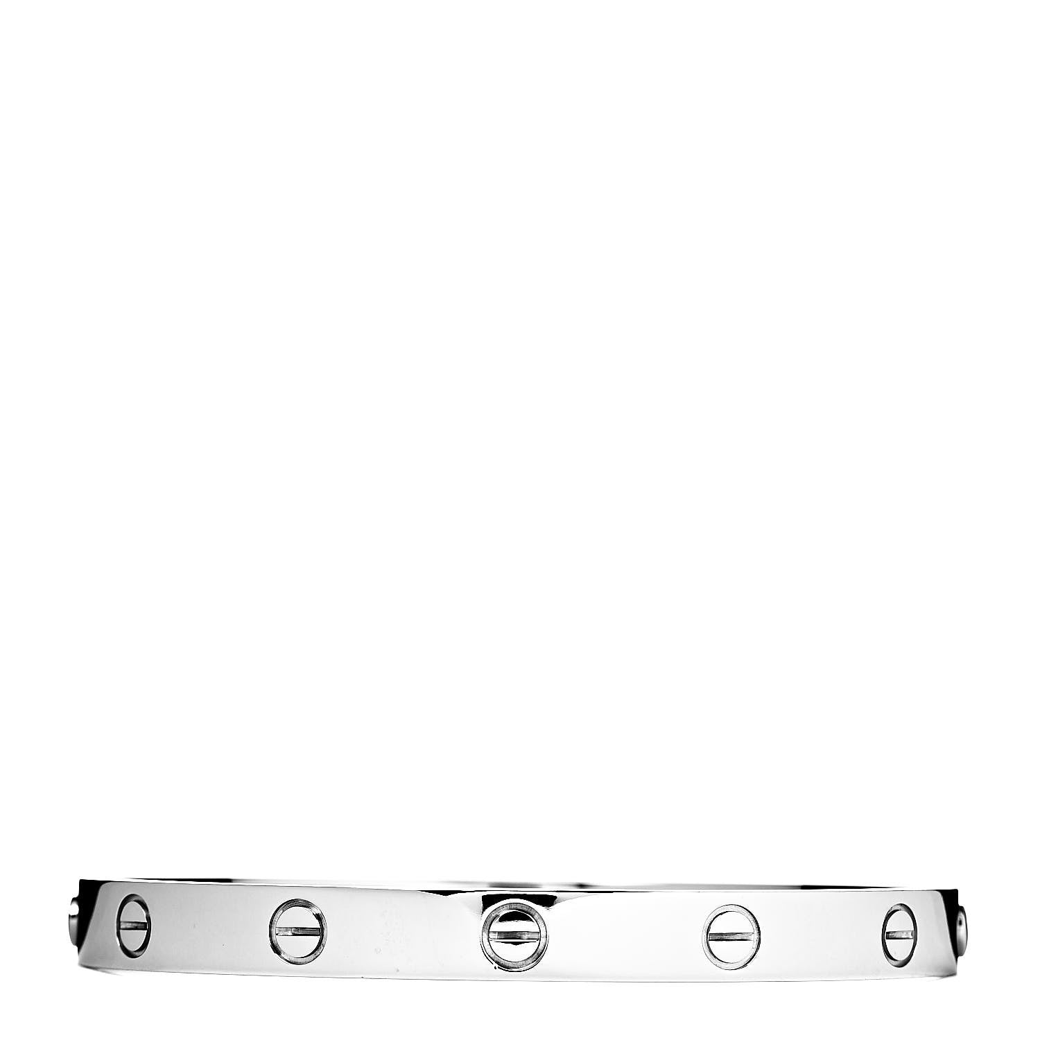 Cartier 18K White Gold LOVE Bracelet 18 1 of 4