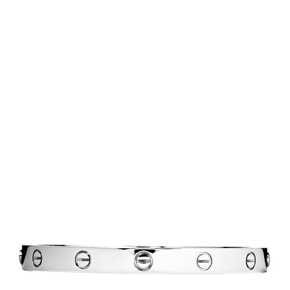 Cartier 18K White Gold LOVE Bracelet 18 1 of 4