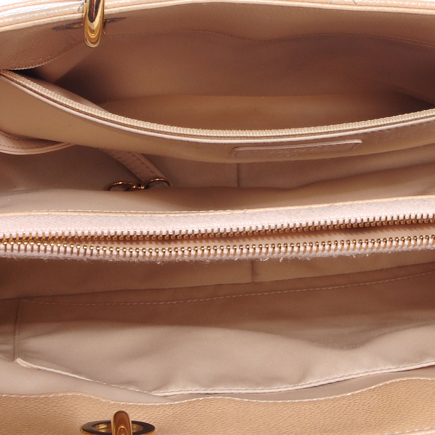 Caviar Grand Shopping Tote GST Beige Clair