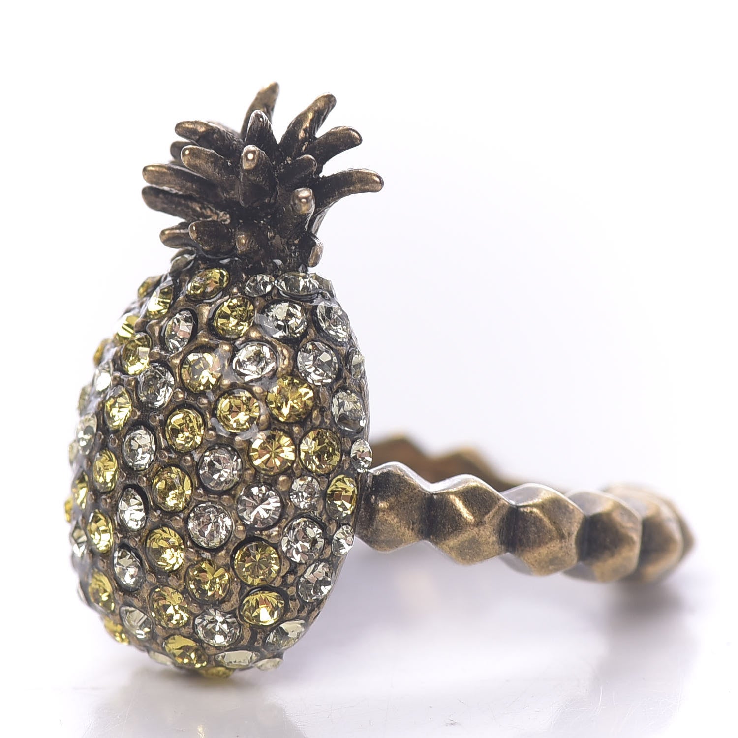 Gucci Crystal Pineapple Motif Ring S 3 of 6