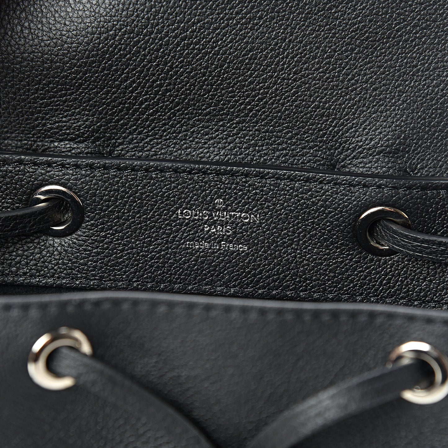 Calfskin Lockme Mini Backpack Black