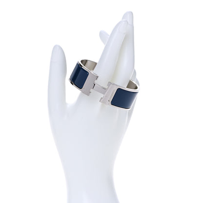 Hermes Enamel Wide Clic Clac H Bracelet PM Bleu Biarritz 2 of 6