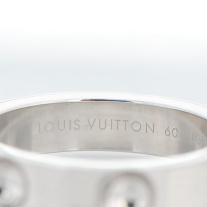 Louis Vuitton 18K White Gold Empreinte Ring with Case 60 9 4 of 9