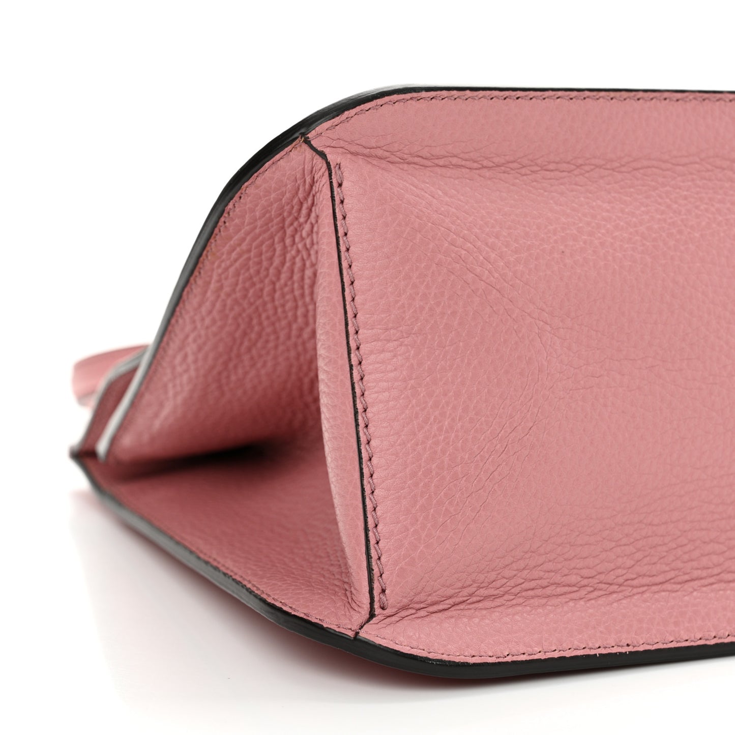 Cellarius Calfskin Medium Bamboo Daily Flap Shoulder Bag Carmine Rose