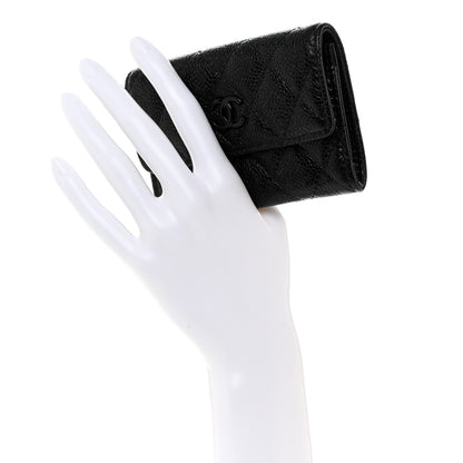 Chanel Caviar Quilted Incognito Flap Card Holder Black 2 of 8