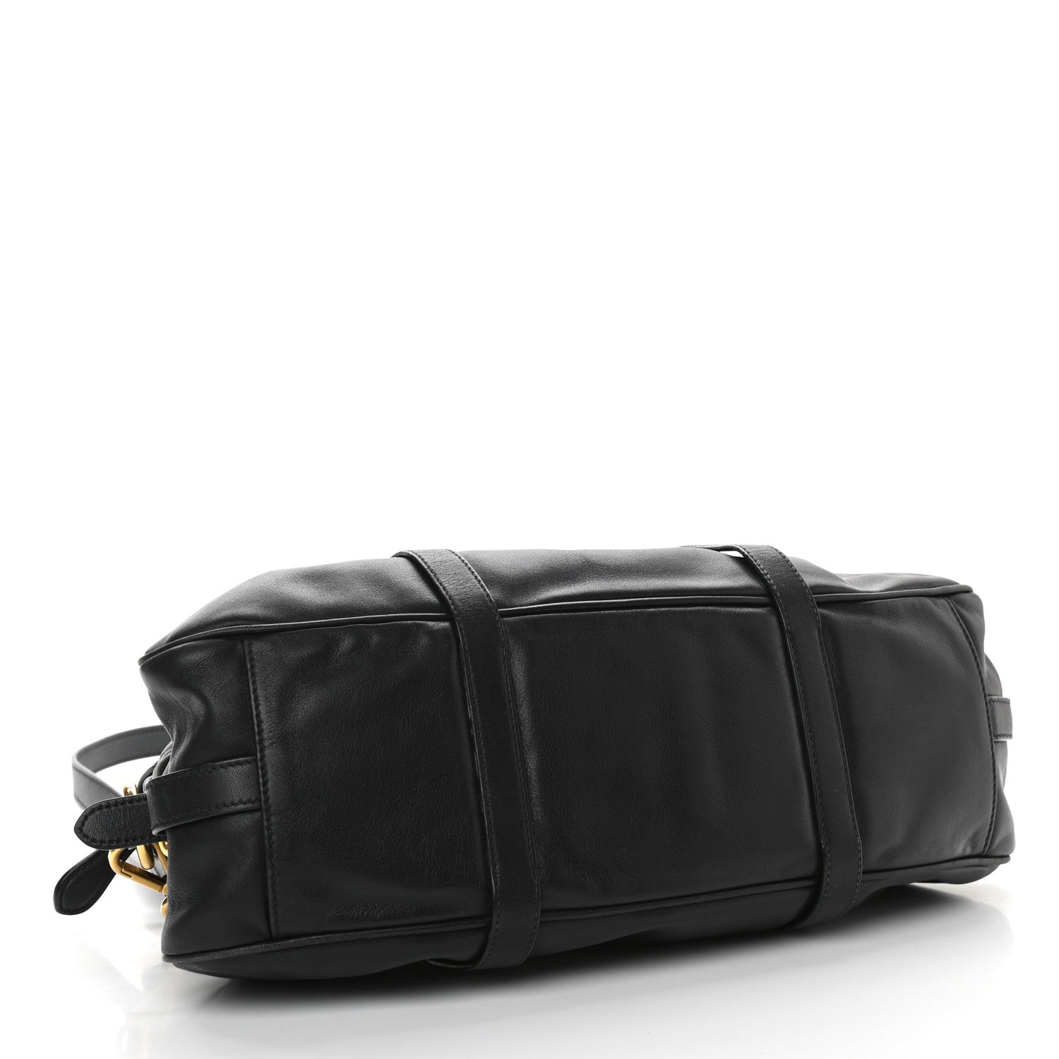 Prada Soft Calf Shopping Satchel Black 3 of 9