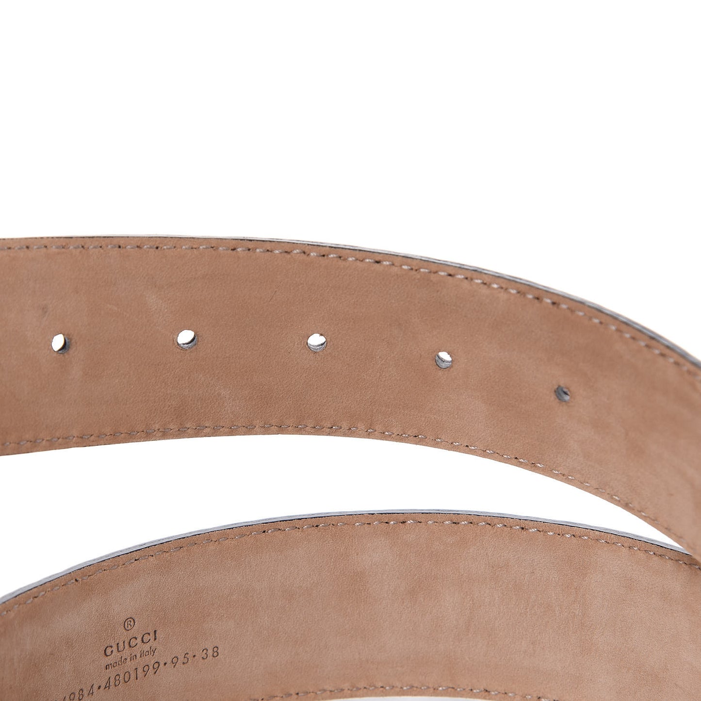 Guccissima Interlocking G Belt 95 38 Black
