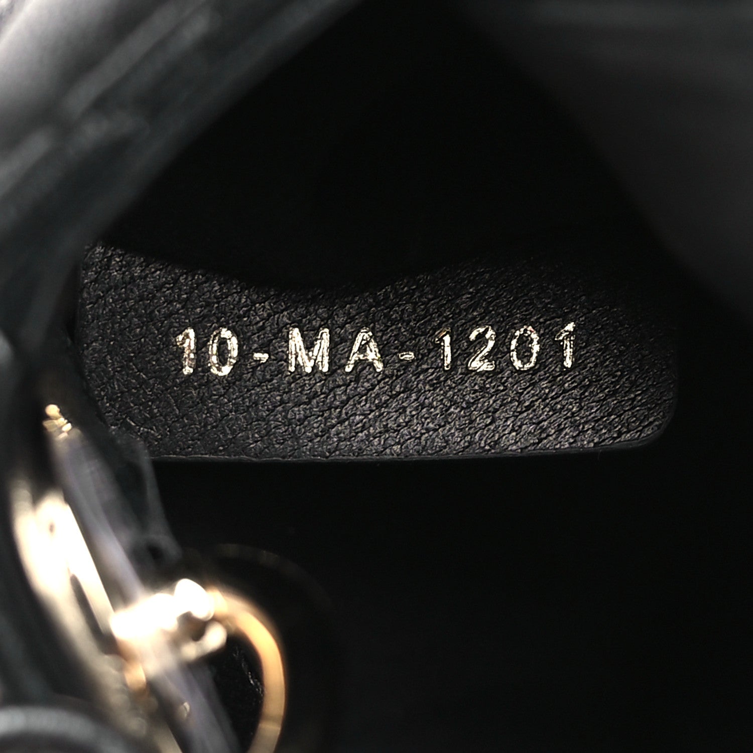 Christian Dior Lambskin Cannage Micro Lady Dior Black 7 of 10