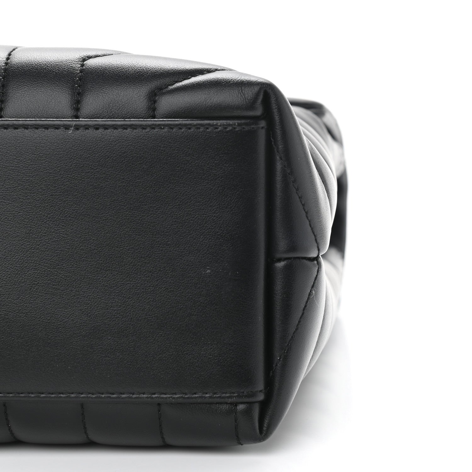 Saint Laurent Calfskin Y Quilted Monogram Medium Loulou Chain Satchel Black 10 of 11