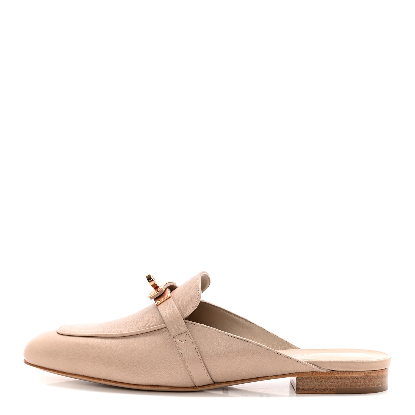Calfskin Oz Mules 38 Blanc Gomme