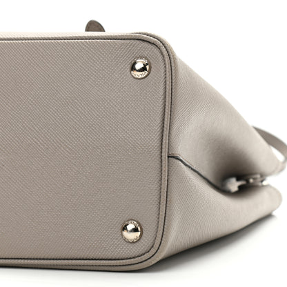 Prada Saffiano Cuir Small Double Handle Tote Argilla 9 of 15
