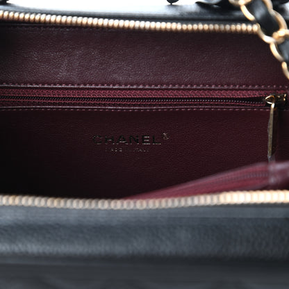Chanel Caviar Quilted Medium CC Filigree Vanity Case Black 8 of 10