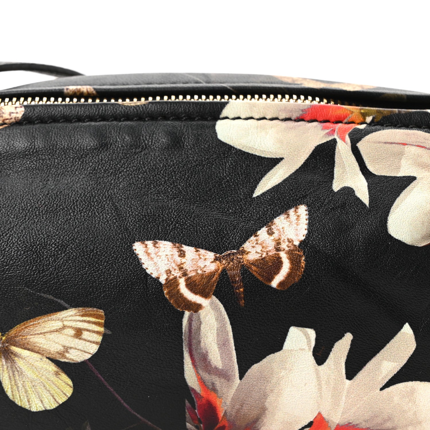 Givenchy Lambskin Magnolia and Moth Print Mini Pandora Black 8 of 10
