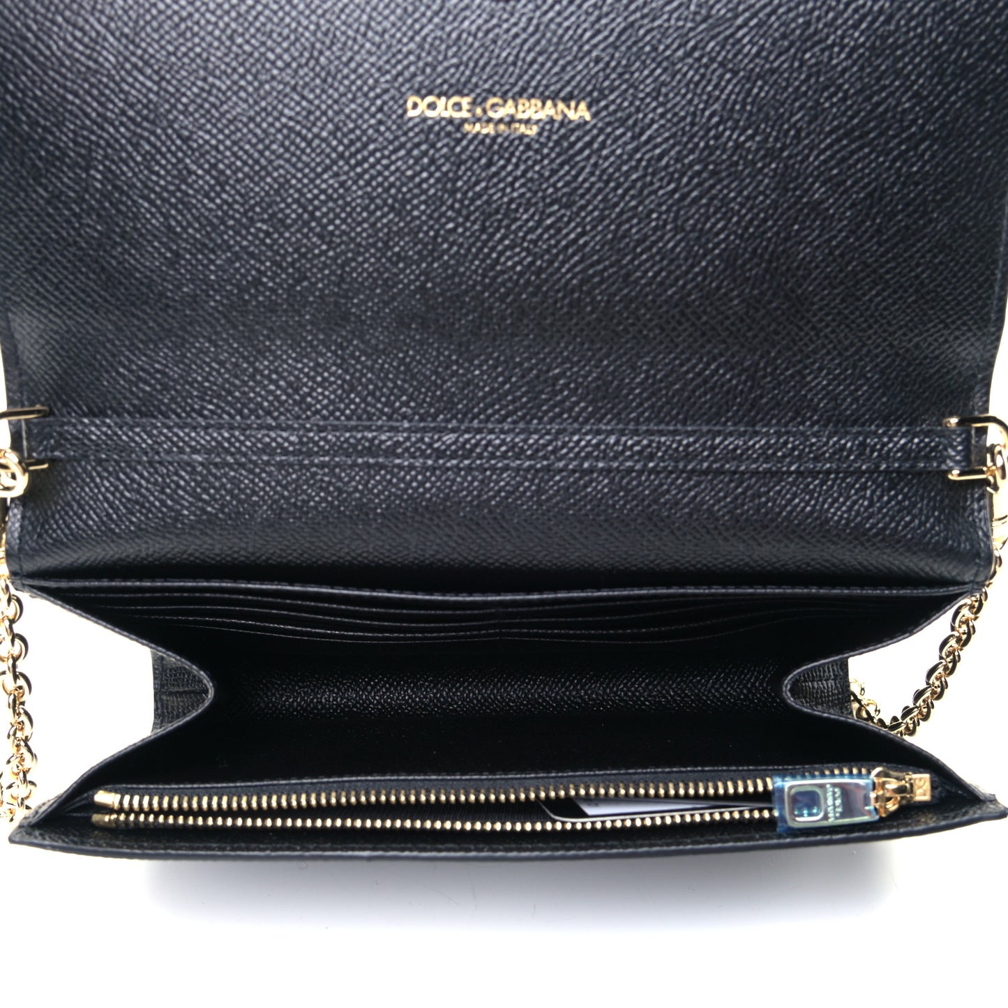 Dauphine Crystal Wallet On Chain Black