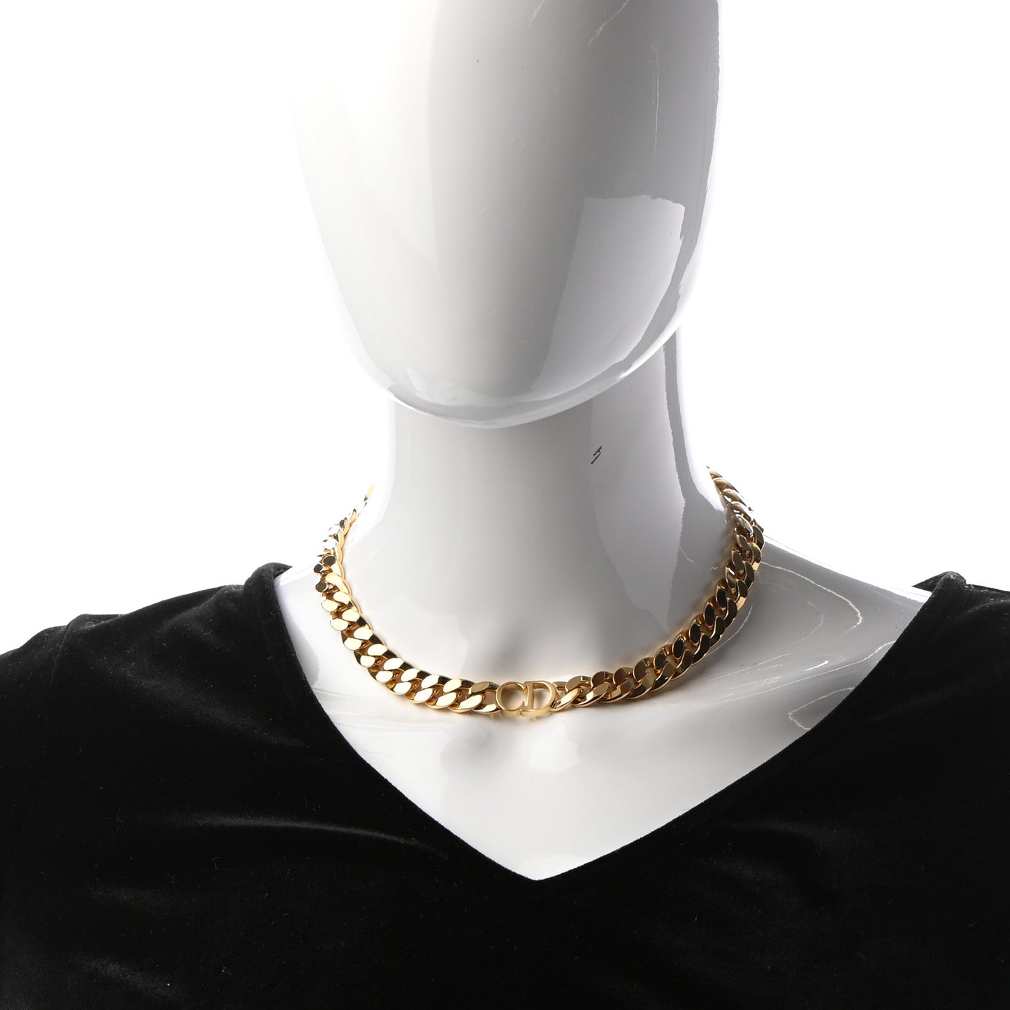 Metal Danseuse Etoile Chain Choker Necklace Gold