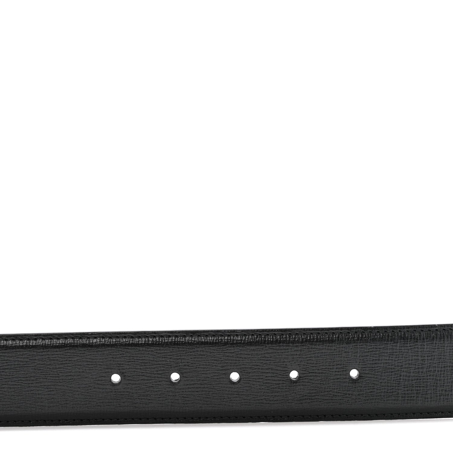 Gucci Azalea Calfskin Enamel Monochrome Double G Belt 100 40 Black 3 of 5