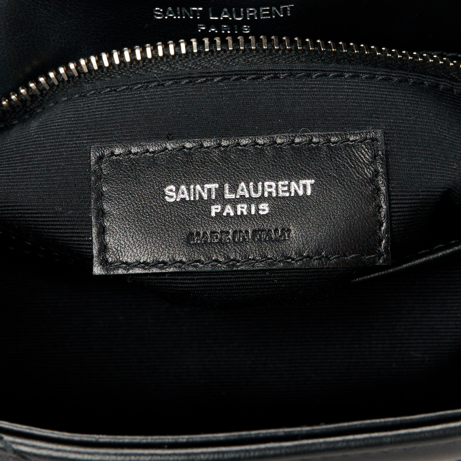 Saint Laurent Calfskin Y Quilted Monogram Toy Loulou Crossbody Bag Black 7 of 12
