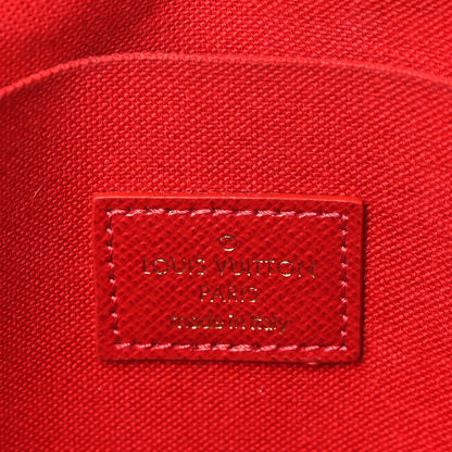 Louis Vuitton Damier Ebene Pochette Felicie Chain Wallet 6 of 9