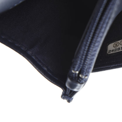 Chanel Caviar Quilted Boy Wallet On Chain WOC Navy 8 of 11