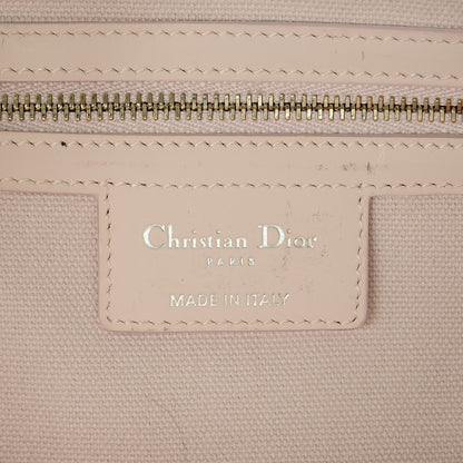 Christian Dior Coated Canvas Cannage Panarea Shopping Tote Light Pink 6 of 7