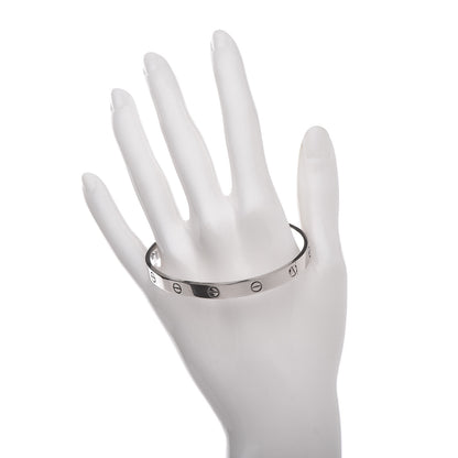 Cartier 18K White Gold LOVE Bracelet 19 2 of 5