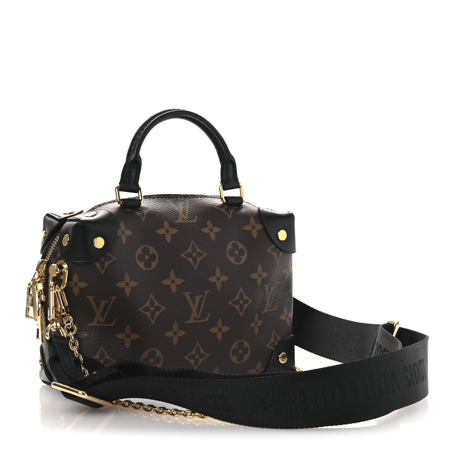 Louis Vuitton Monogram Petite Malle Souple Black 3 of 12