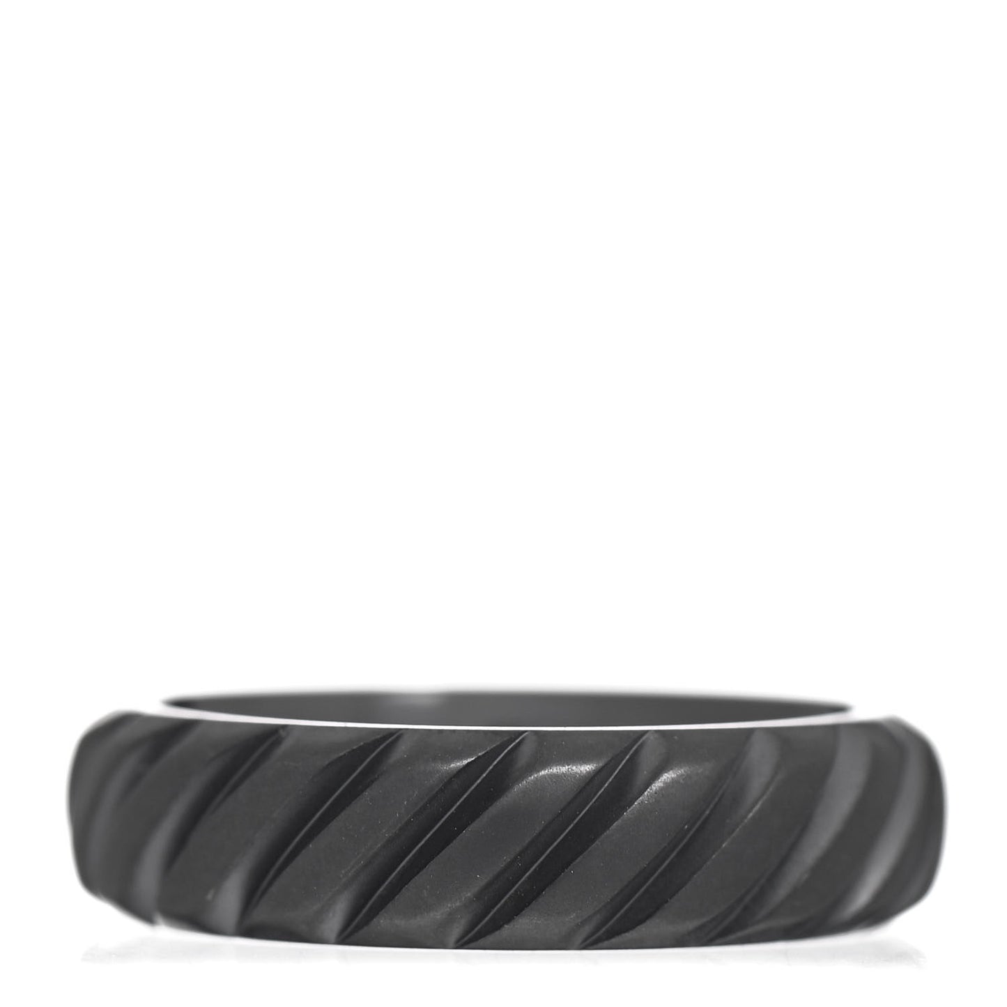Black Titanium 6mm Cable Band Ring 59 8.75