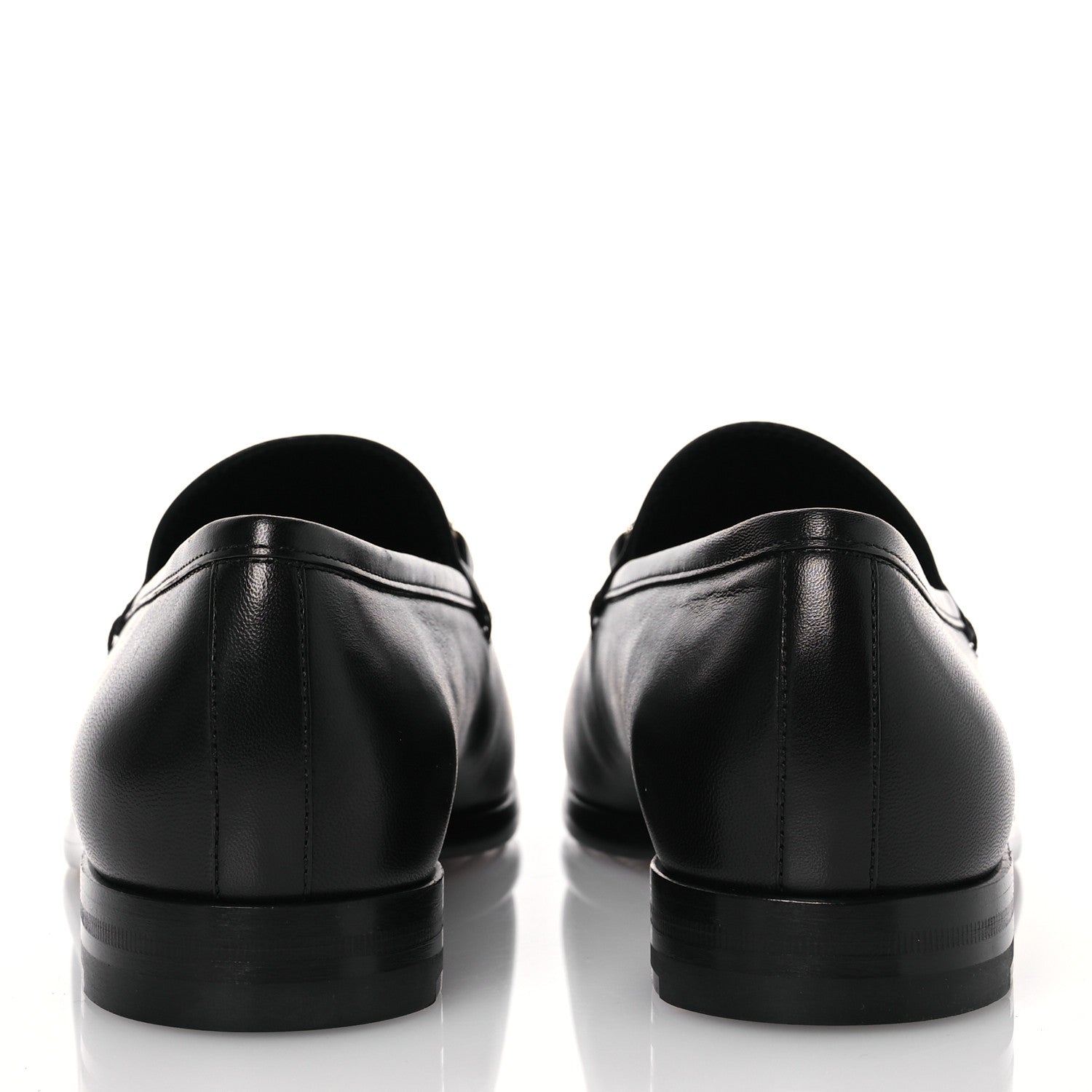 Gucci Malaga Kid Crystal Horsebit Womens Jordaan Loafers 38 Black 5 of 10
