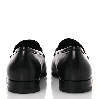 Gucci Malaga Kid Crystal Horsebit Womens Jordaan Loafers 38 Black 5 of 10