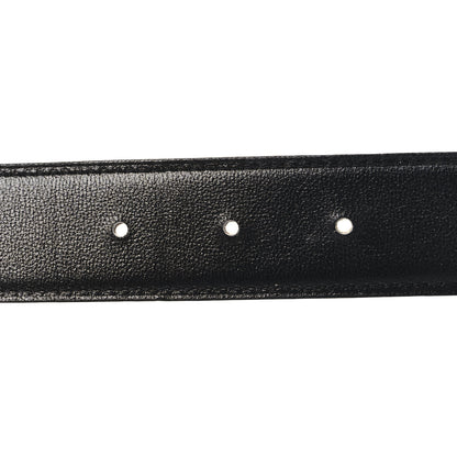 Hermes Box Togo 32mm Striee H Belt 85 34 Black Gold 4 of 7