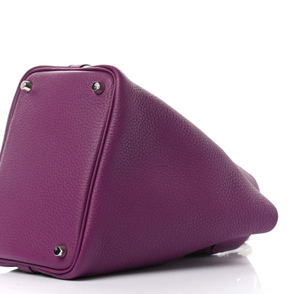 Hermes Taurillon Clemence Picotin Lock 18 PM Anemone 9 of 10