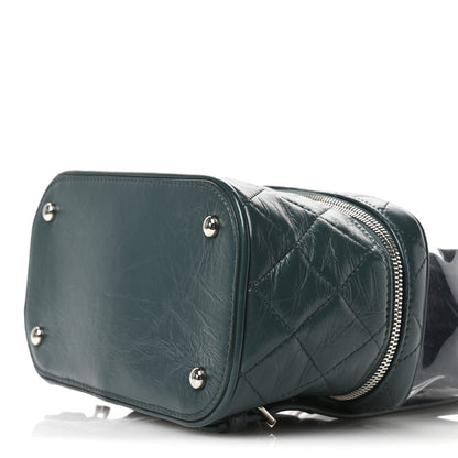 Chanel Crumpled Calfskin PVC Quilted Backpack Green 10 of 10