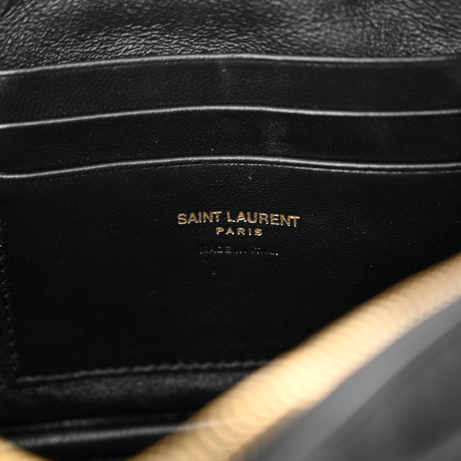 Saint Laurent Calfskin Matelasse Monogram Mini Lou Camera Bag Black 6 of 12