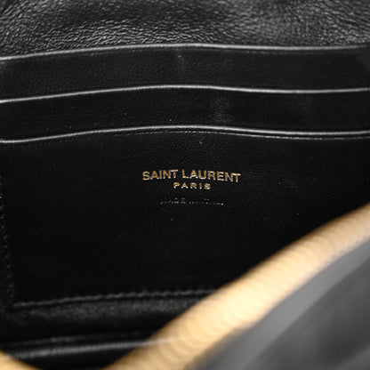 Saint Laurent Calfskin Matelasse Monogram Mini Lou Camera Bag Black 6 of 12