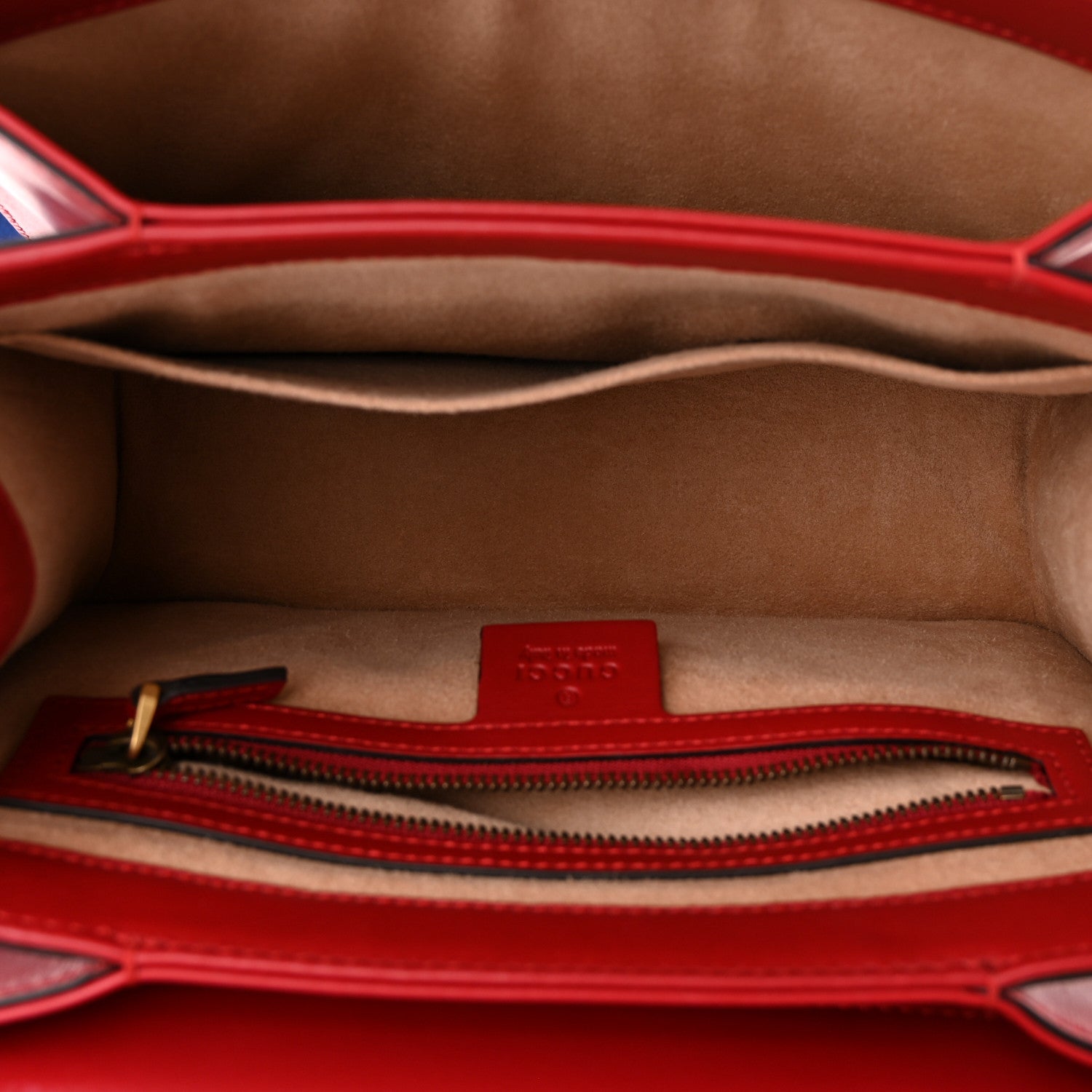 Gucci Calfskin Sylvie Web Small Queen Margaret Top Handle Bag Blue Agata Hibiscus Red Mystic White Sugar Pink 5 of 10