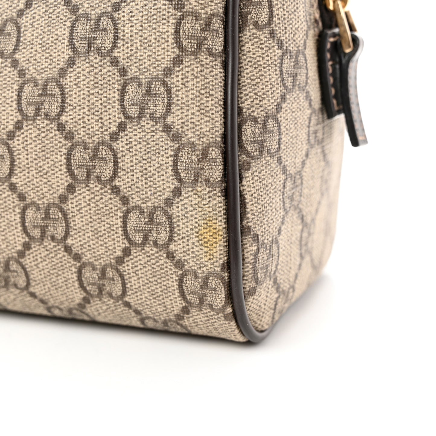GG Plus Monogram Large Toiletry Case Brown
