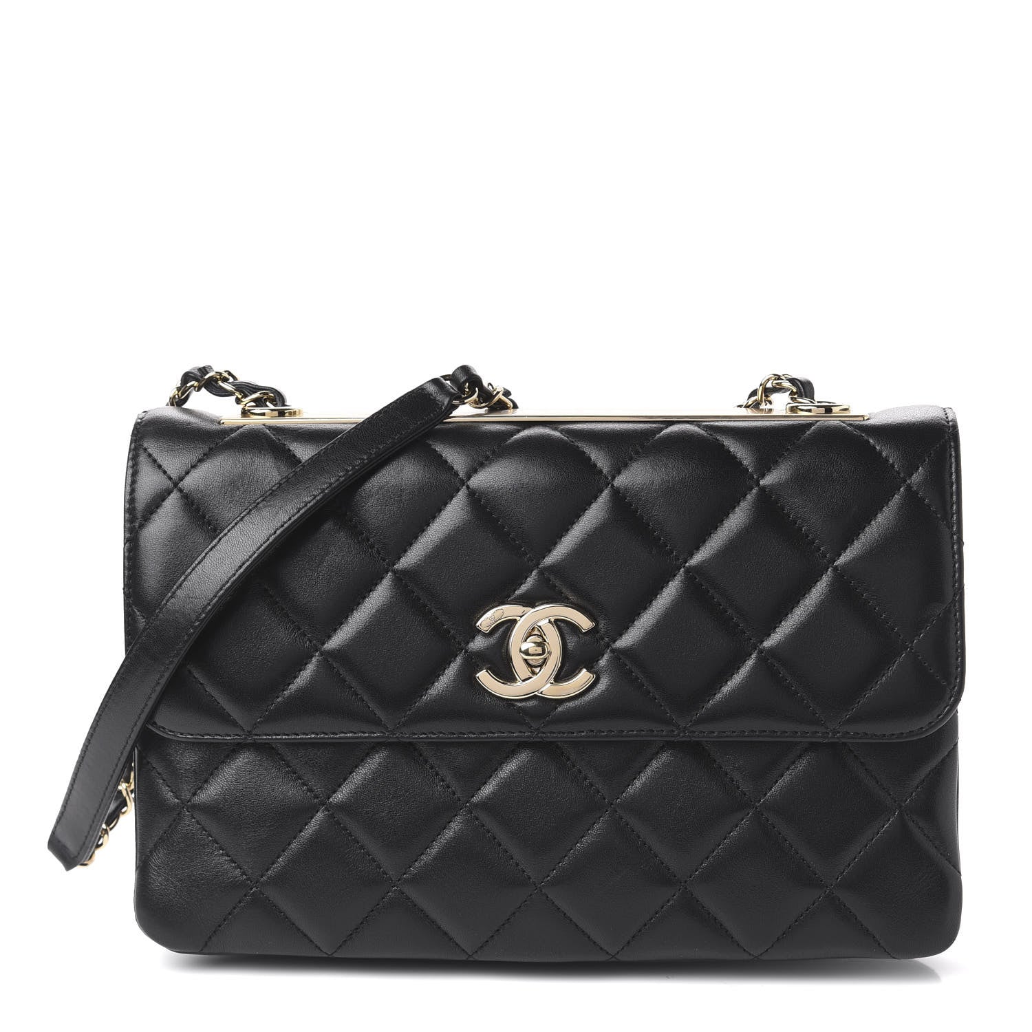 Chanel Lambskin Quilted Medium Trendy CC Flap Black 1 of 10