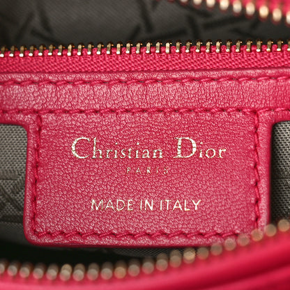 Christian Dior Lambskin Cannage Medium Lady Dior Pink 6 of 8