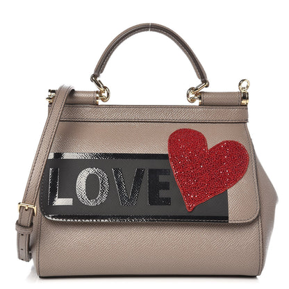 Dolce & Gabbana Dauphine Love Small Miss Sicily Satchel Grey 1 of 6