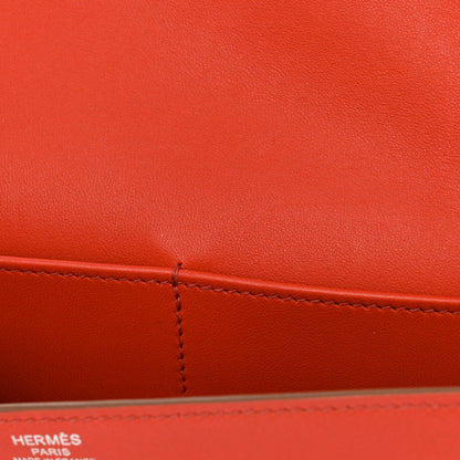 Hermes Tadelakt Egee Clutch Sanguine 15 of 15