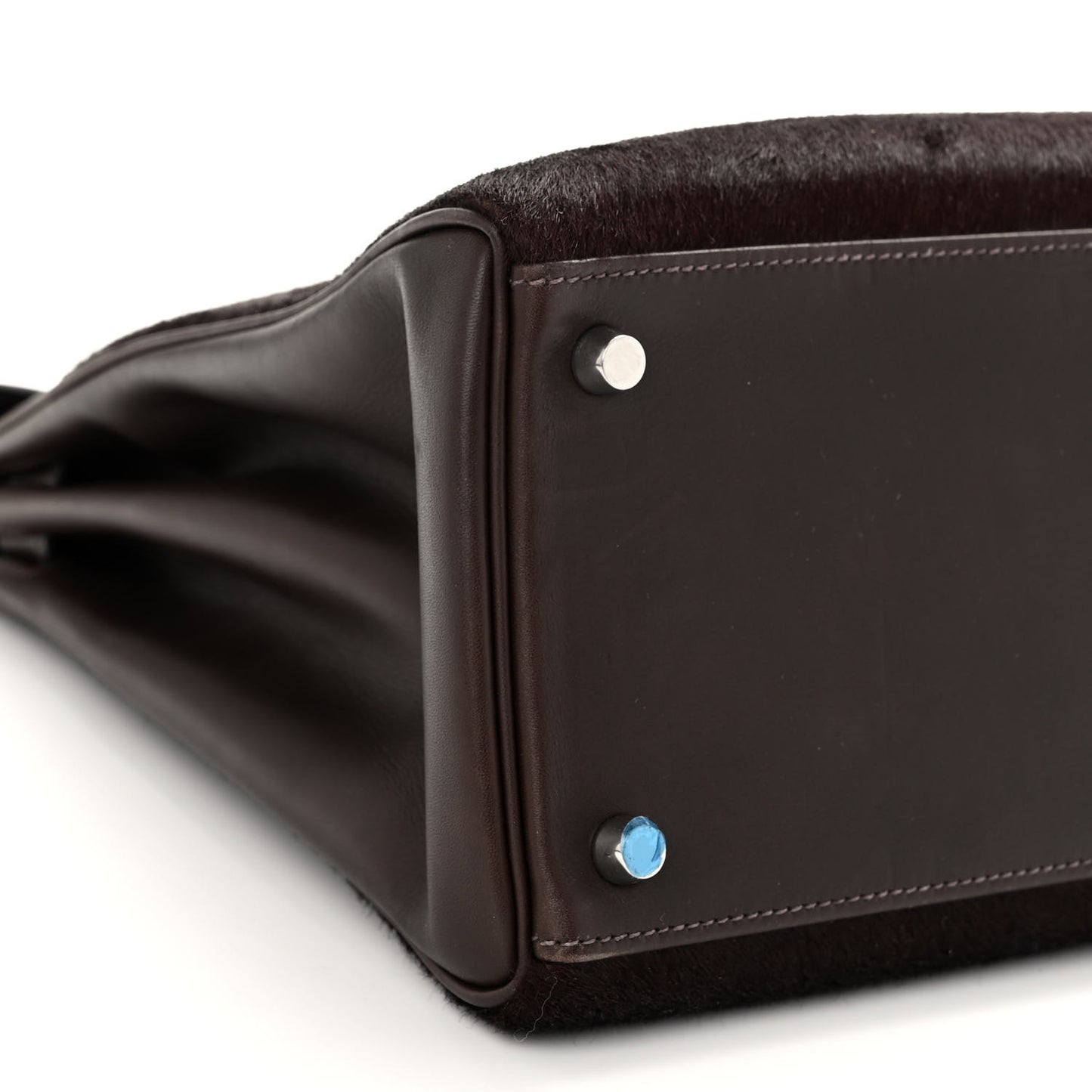 Pony Hair Swift Kelly Retourne 35 Chocolate