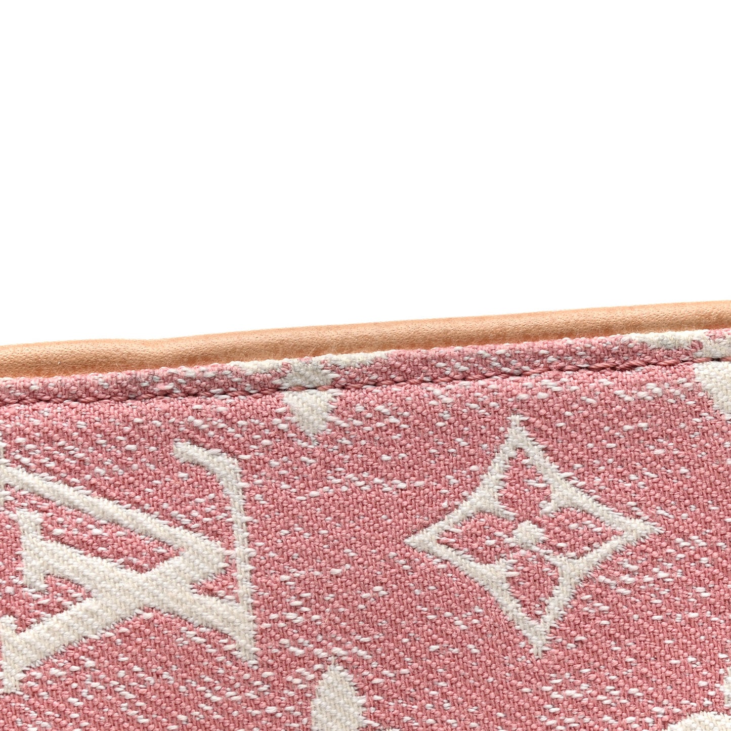Denim Monogram Jacquard Zippy Wallet Pink